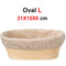 Rattan Bread Proofing Basket Natural Oval Rattan Wicker Dough Fermentation Sourdough Banneton Bread Basket for Baking