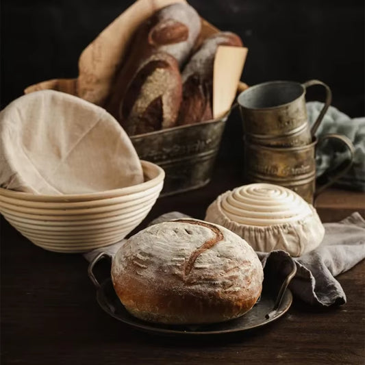 Oval Dough Banneton Brotform Dougn Rattan Bread Proofing Baskets Rattan Wicker Fermentation Sourdough Basket