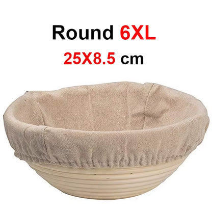 Rattan Bread Proofing Basket Natural Oval Rattan Wicker Dough Fermentation Sourdough Banneton Bread Basket for Baking