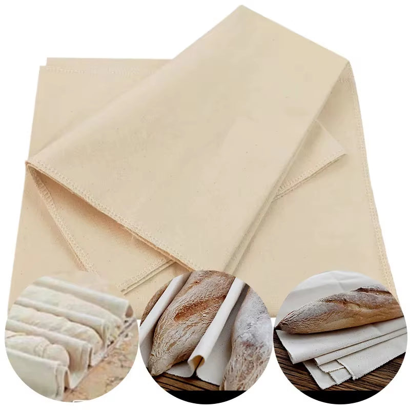 Fermented Linen Cloth Dough Bakers Pans Proving Bread Baguette Flax Cloth Baking Mat Pastry Baking Kitchen Tools