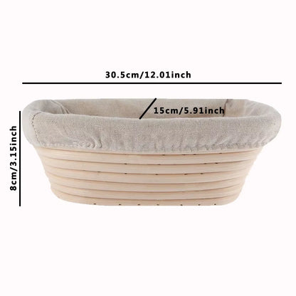 Oval Dough Banneton Brotform Dougn Rattan Bread Proofing Baskets Rattan Wicker Fermentation Sourdough Basket