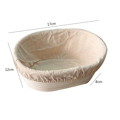 Rattan Bread Proofing Basket Natural Oval Rattan Wicker Dough Fermentation Basket Sourdough Banneton Bread Baskets Baking Tools