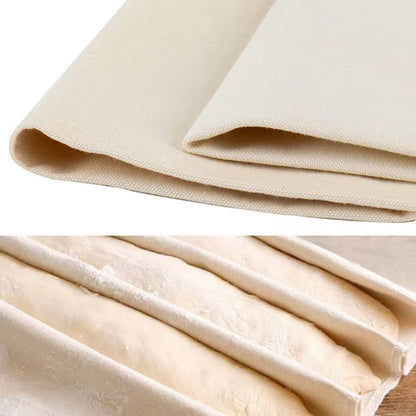 Fermented Cloth Dough Bakers Pans Bakers Dough Couche 100% Pure Cotton Pastry Proofing Cloth Baking French Bread Baguettes Loafs