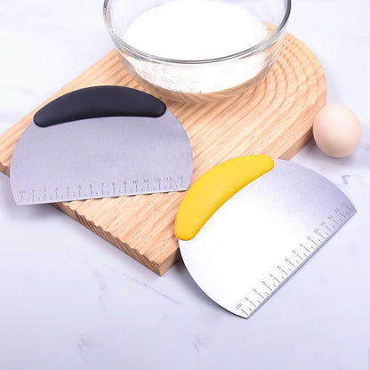 Multi-Purpose Stainless Steel Scraper Chopper, Dough Scraper, Pizza Dough Cutter , Kitchen Tools